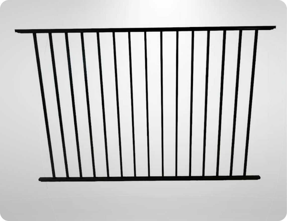 Premium aluminum fence panels for DIY projects