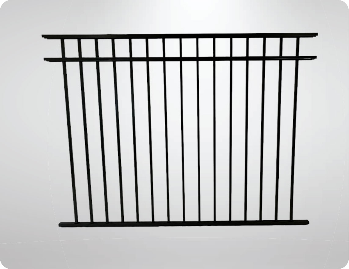 DIY fence supply materials - Aluminum - Emily 3 Rail Pool Code