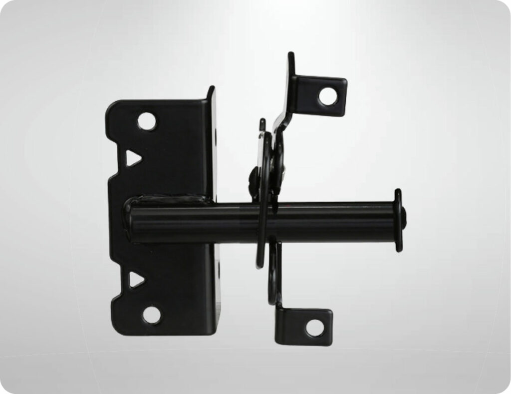 Standard Wood Gate Post Latch (Color: Black)