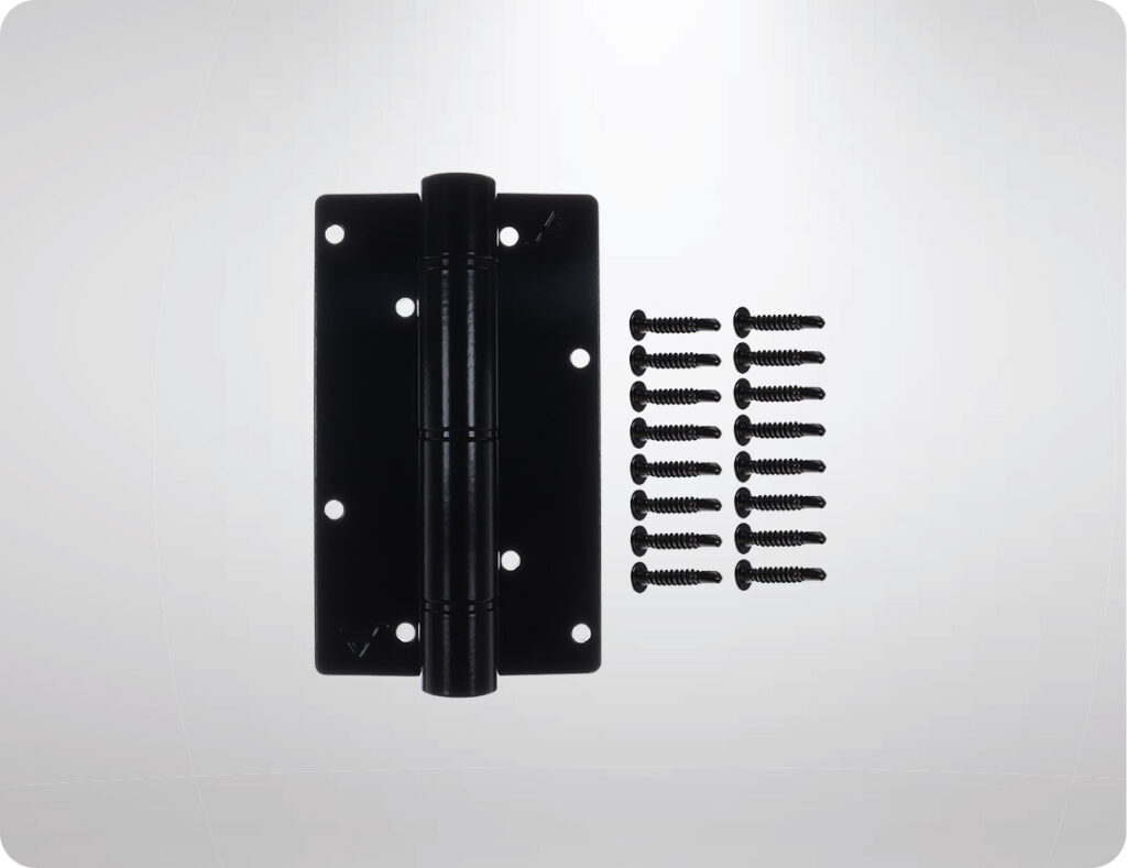 Standard Self Closing Aluminum Hinge (Color: Black)