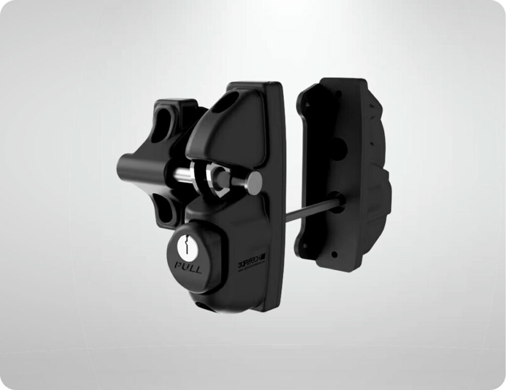 Heavy Duty Poly Latch (Color: Black)